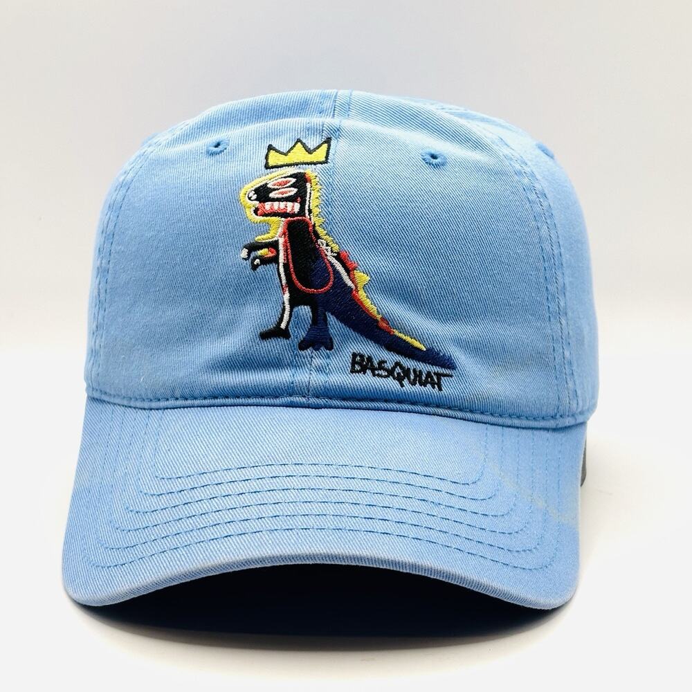 Jean-Michel Basquiat Blue Dinosaur Mad Engine Dad Cap One Size Fits Most Rare